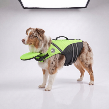 Pawfloaty - dog life jacket with head rest