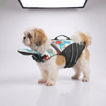 Pawfloaty - dog life jacket with head rest