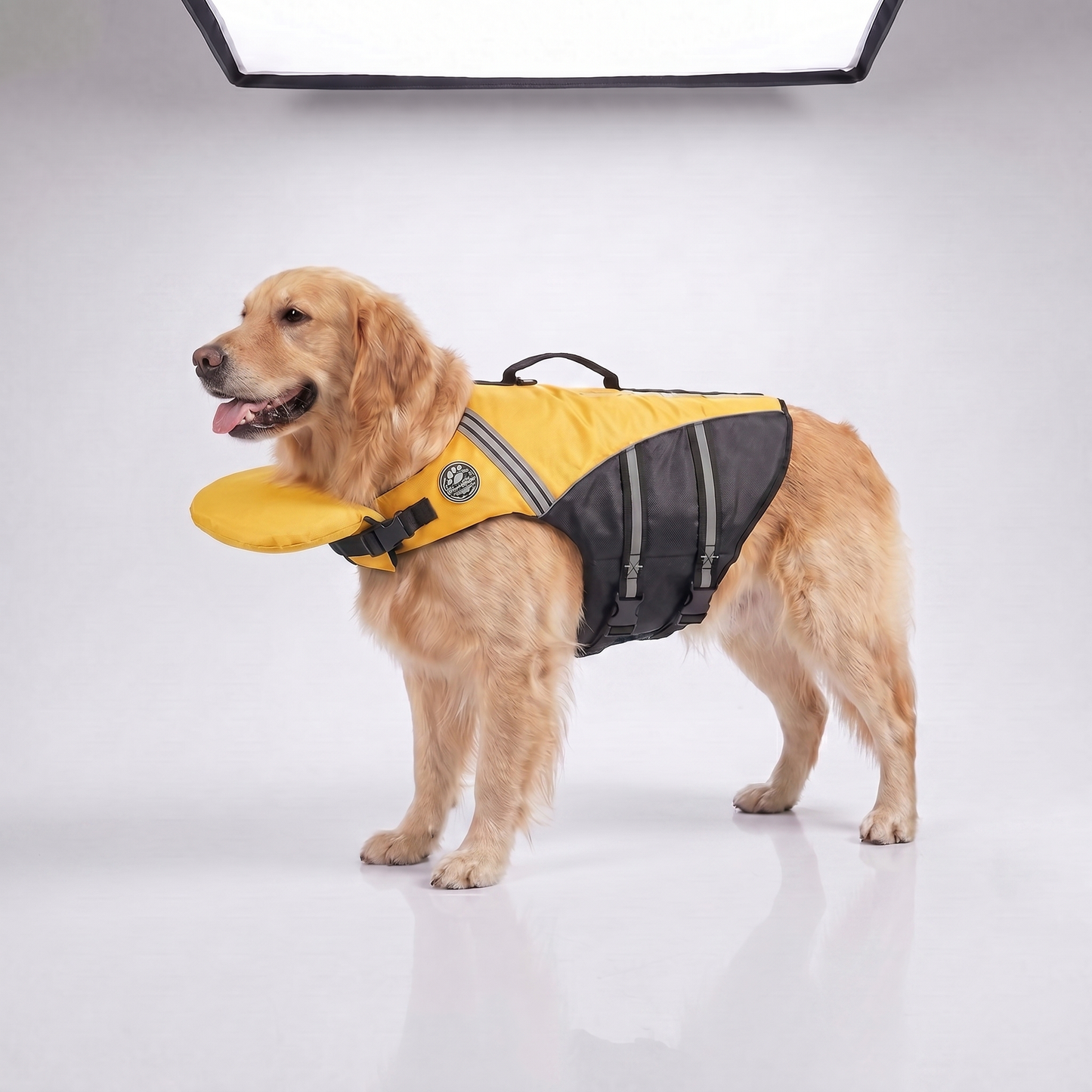 Pawfloaty - dog life jacket with head rest