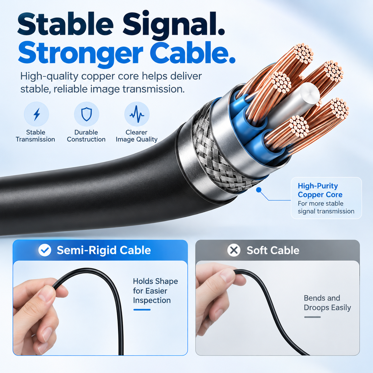 HD Inspection Camera - 16ft Phone Endoscope