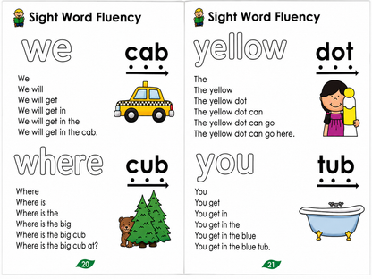 220 Sight Word Fluency Learning Book