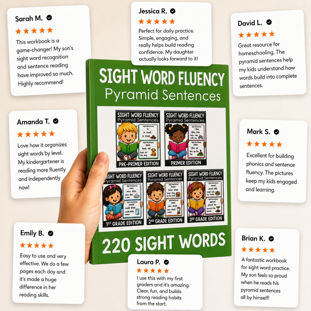 220 Sight Word Fluency Learning Book