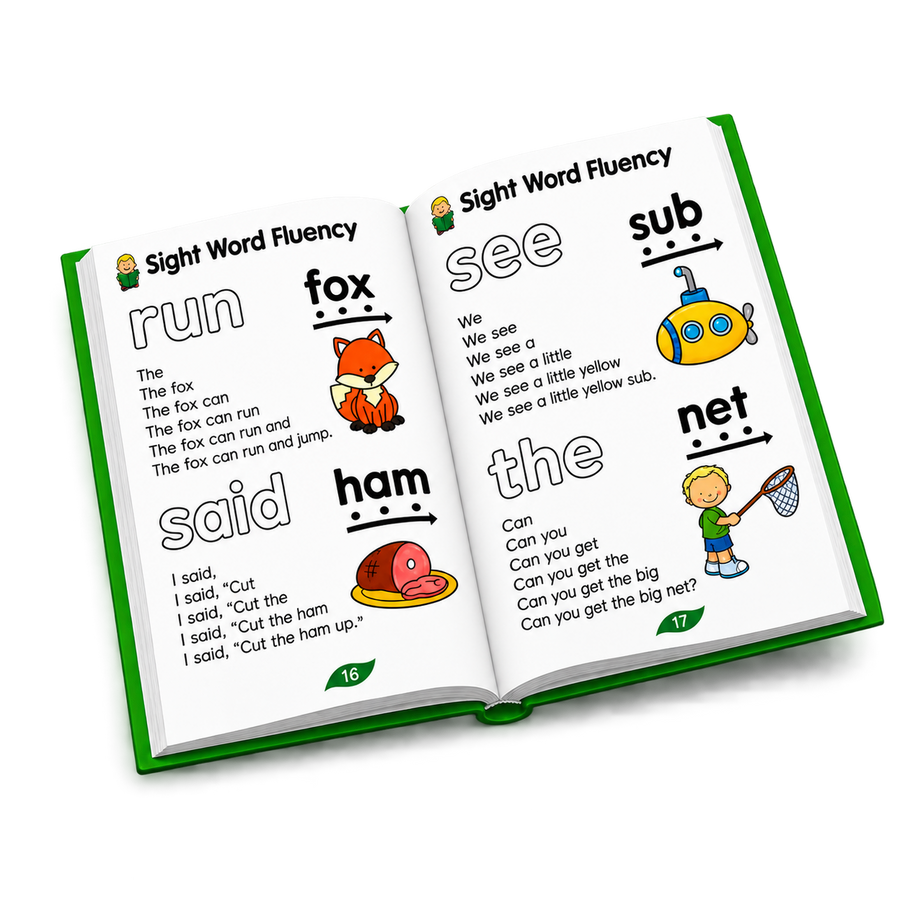 220 Sight Word Fluency Learning Book