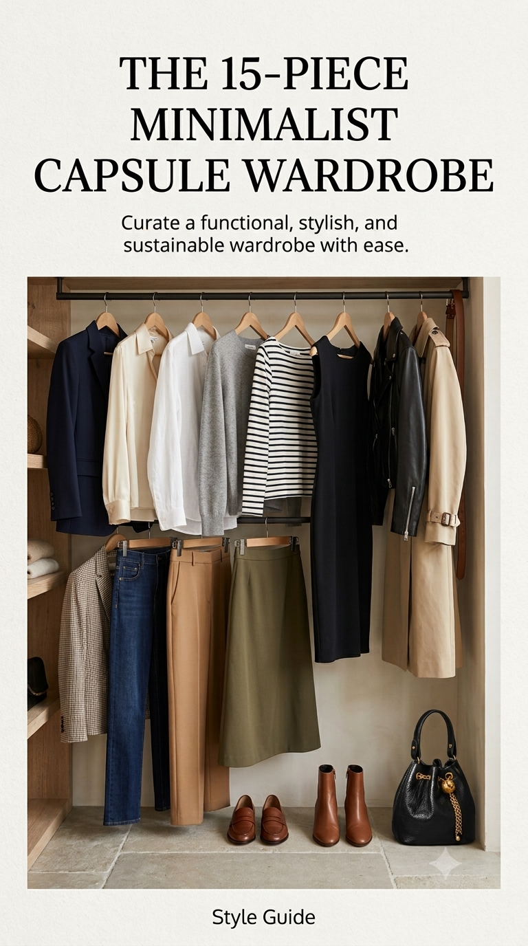 The 15-Piece Minimalist Capsule Wardrobe