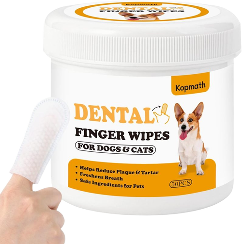 Pet Dental Finger Wipes (50Pcs)