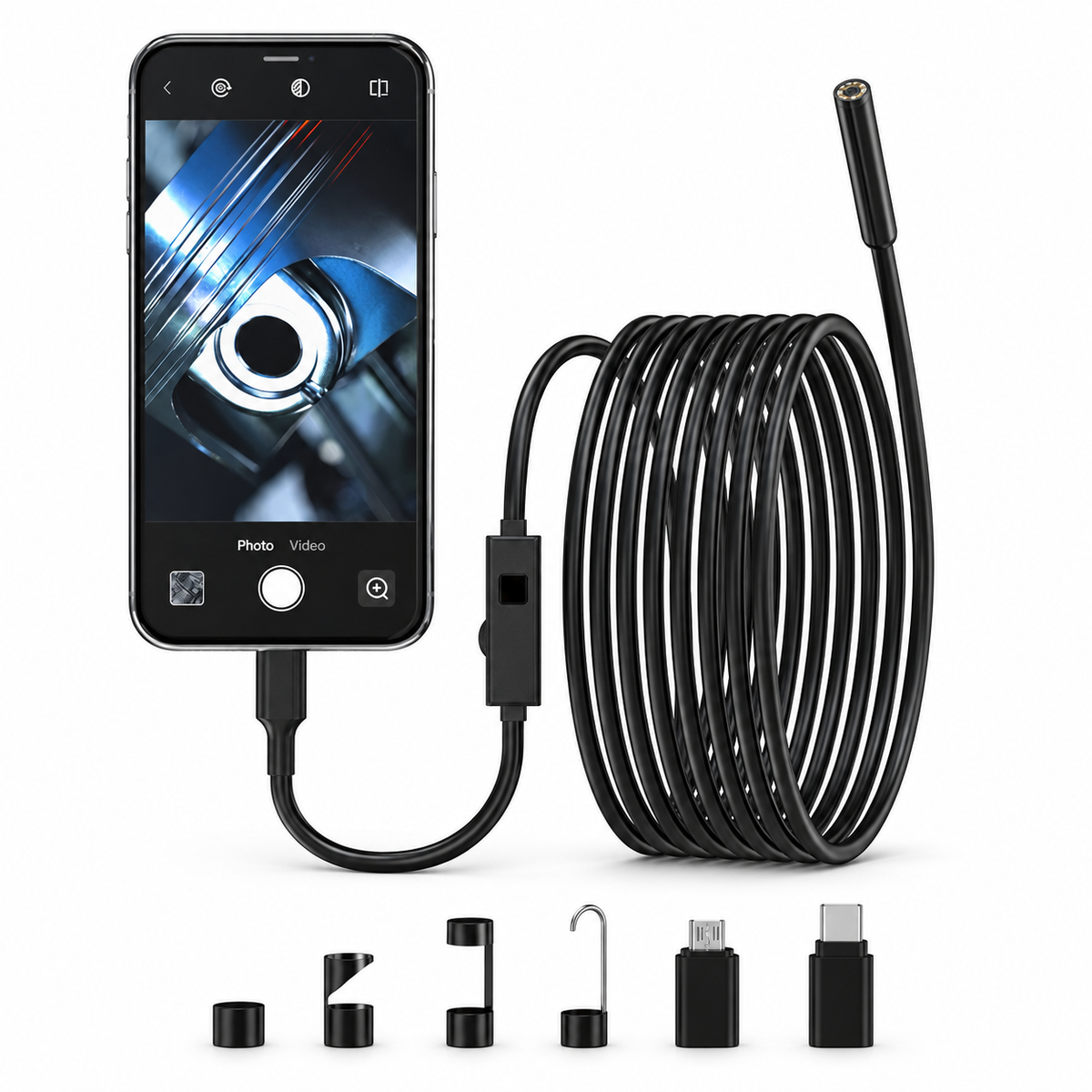 HD Inspection Camera - 16ft Phone Endoscope