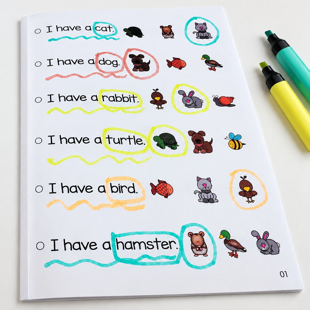 Read, Circle, Understand - From Reading Words to Understanding Sentences