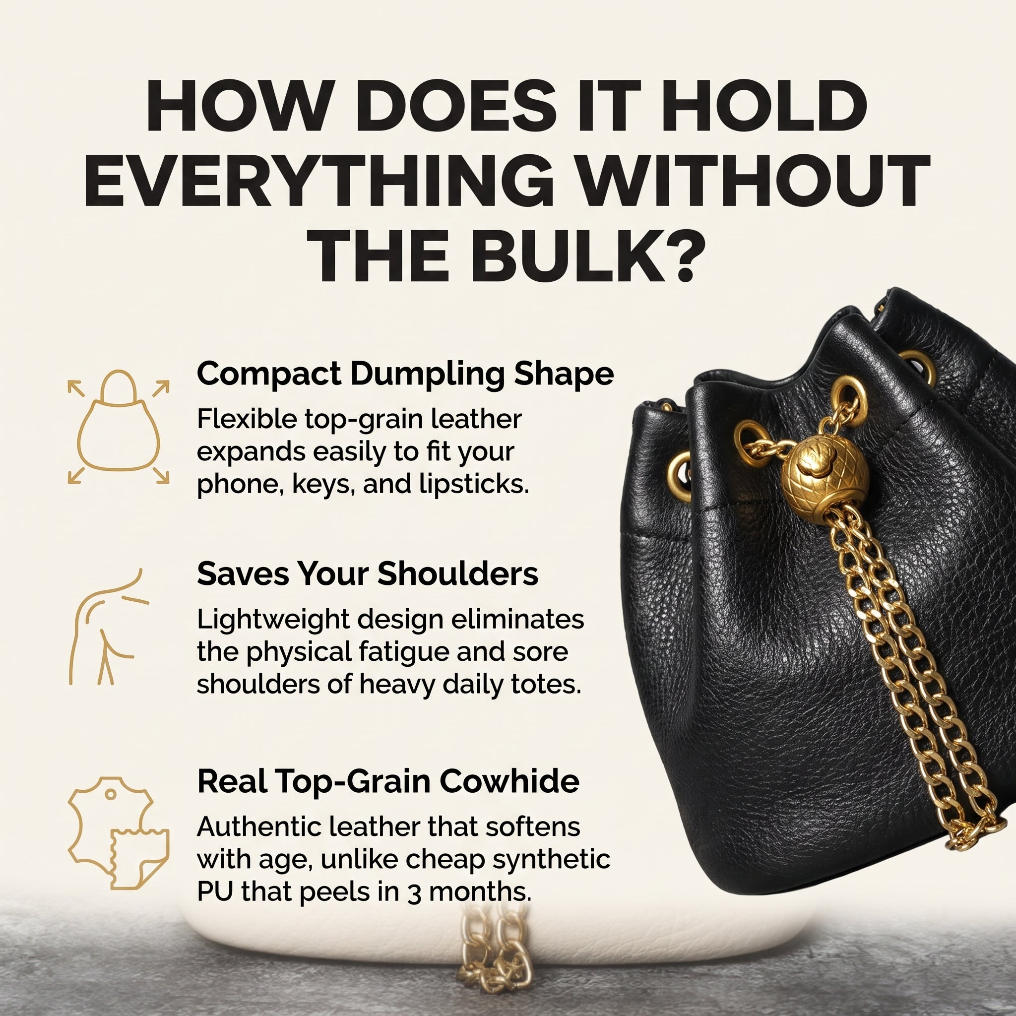 Quiet Luxury Dumpling Bag