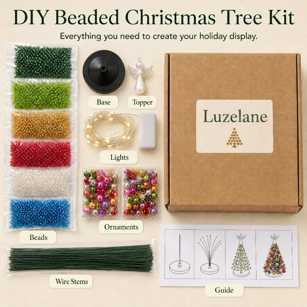 Beaded Christmas Tree Kits