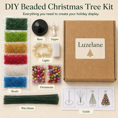 Beaded Christmas Tree Kits