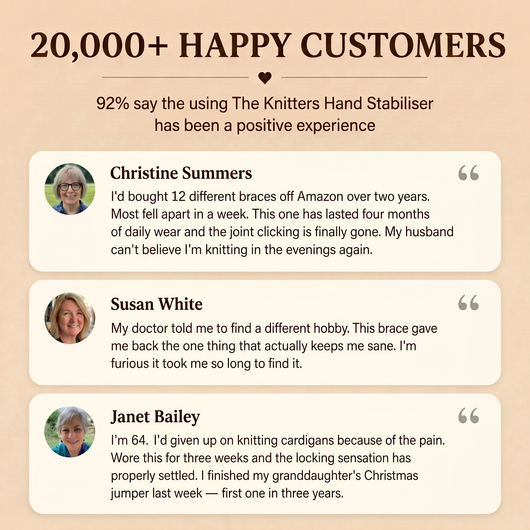 The Knitter's & Crocheters Hand Stabiliser