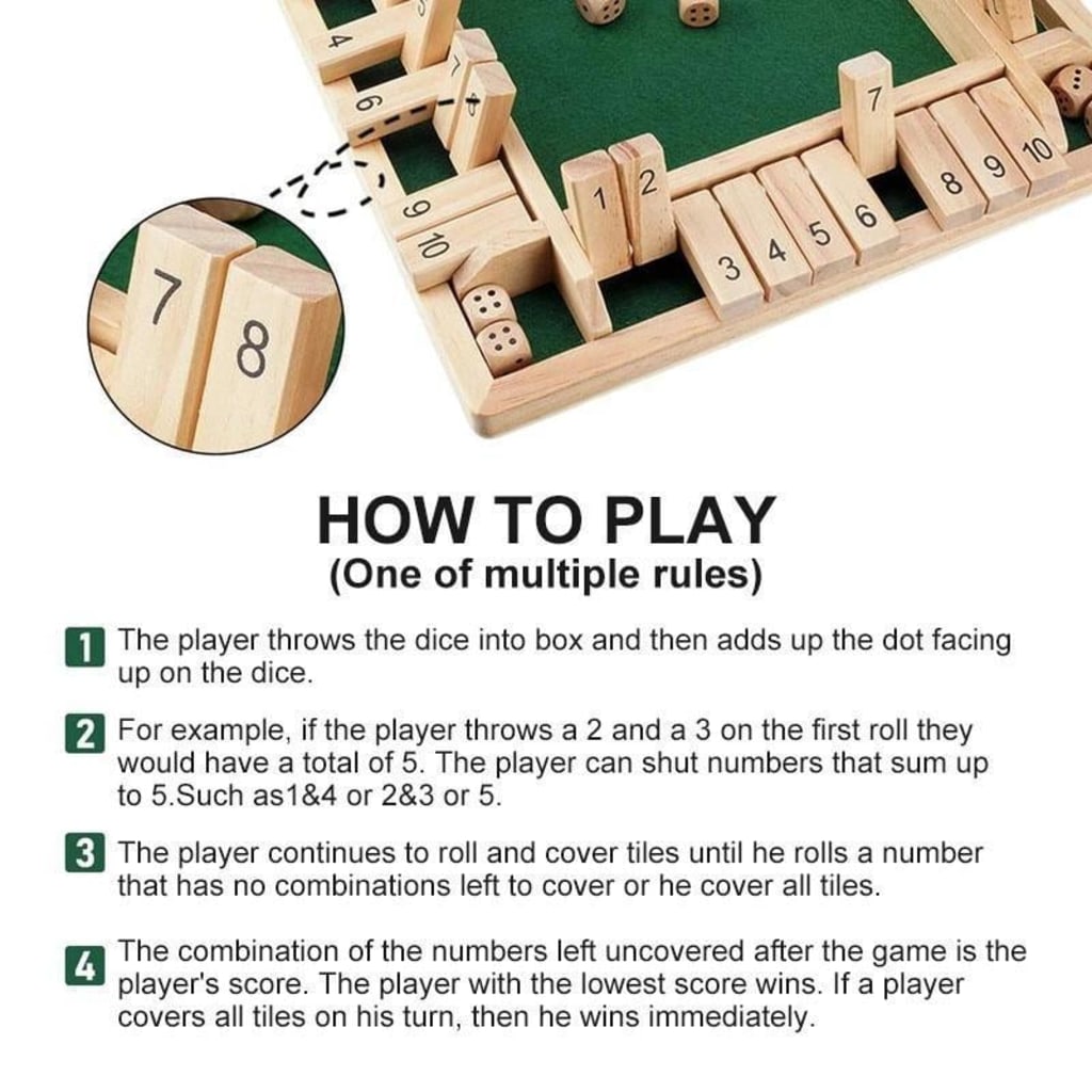 Luzelane - "Shut The Box" Game