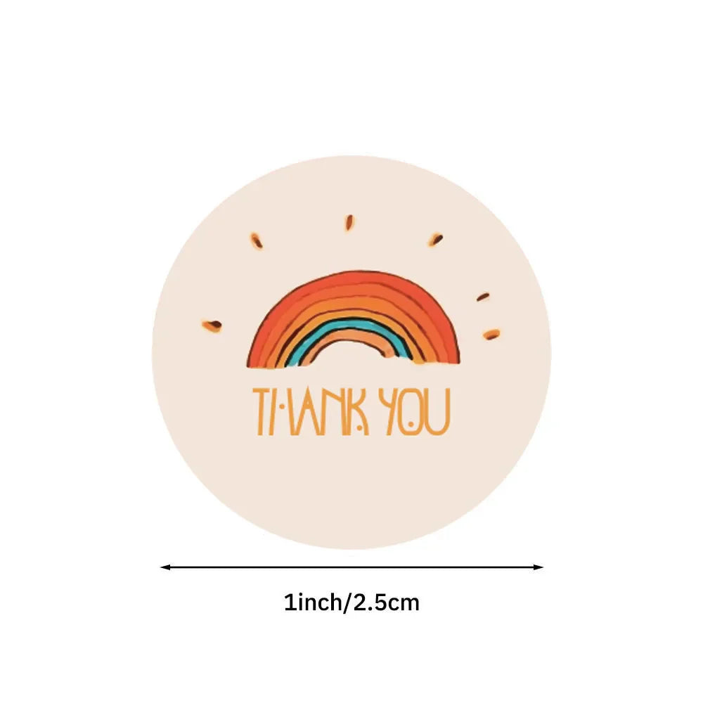 Cheerful Thank You Stickers