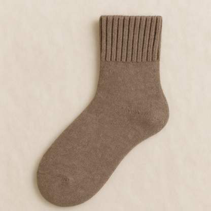 Knitted Cashmere Socks - 5 Pairs