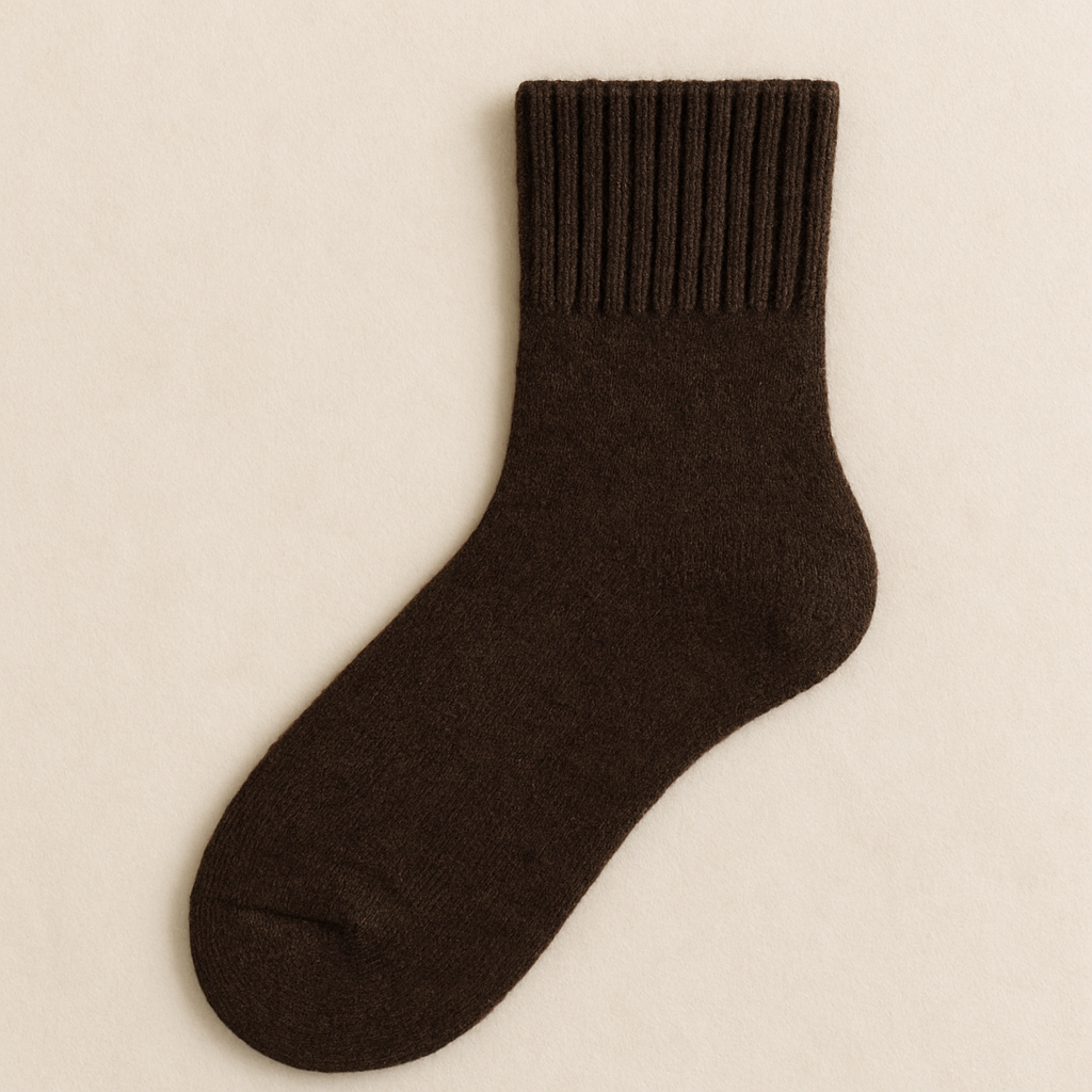 Knitted Cashmere Socks - 5 Pairs