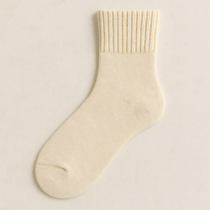 Knitted Cashmere Socks - 5 Pairs