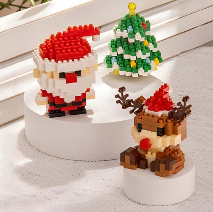 Festive Santa Building Blocks