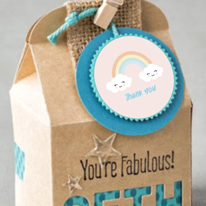 Cheerful Thank You Stickers