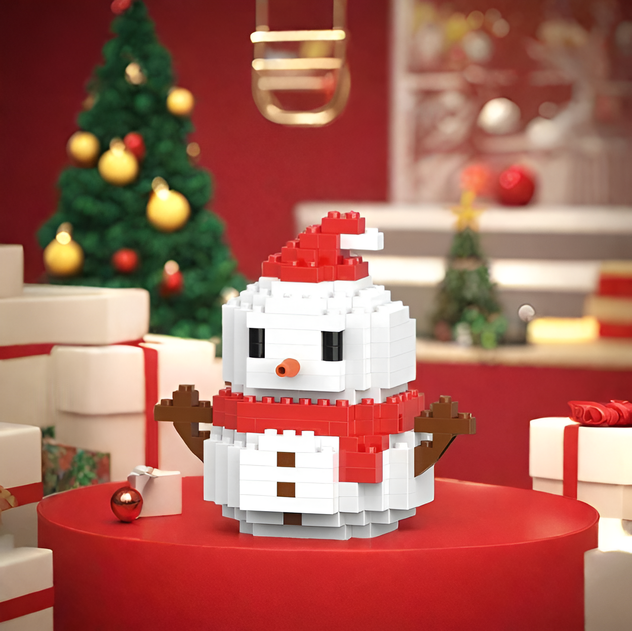 Festive Santa Building Blocks