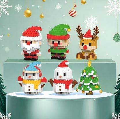 Festive Santa Building Blocks